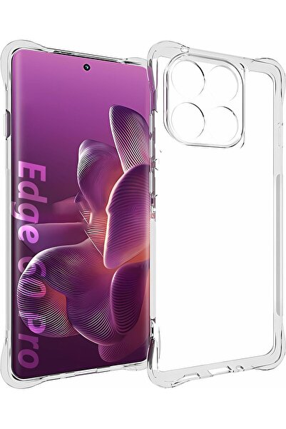 bestcase Husă simplă antișoc pentru Motorola Edge 60 Pro, transparentă