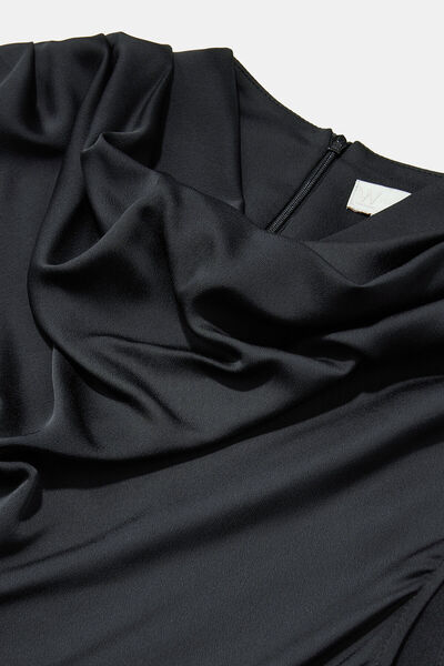 W Collection Black Sleeveless Long Jumpsuit