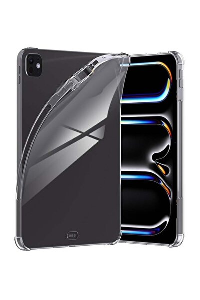 Generic Transparent Shockproof Back Cover with Reinforced Edges Compatible with iPad Pro 13 2024