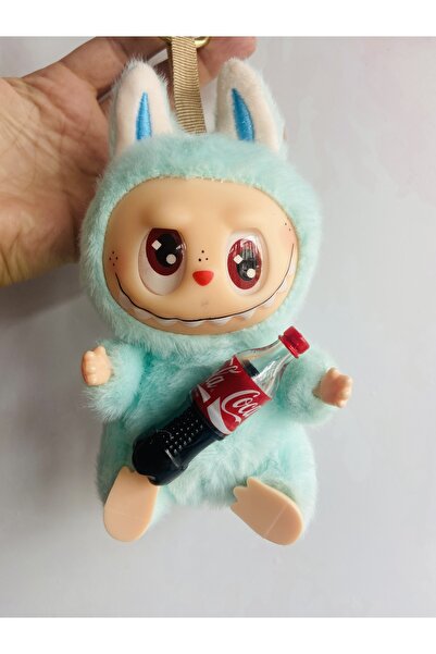 synshop Labubu Coca Cola Kola Seri Popmart Figür 1Adet Basmalı Silgi Peluş Oyuncak Anahtarlık Çanta Süs