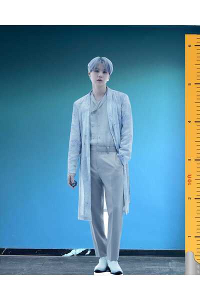 dakik reklam Suga Tam Boy Ayaklı Maket BTS Min Yoon-gi Model