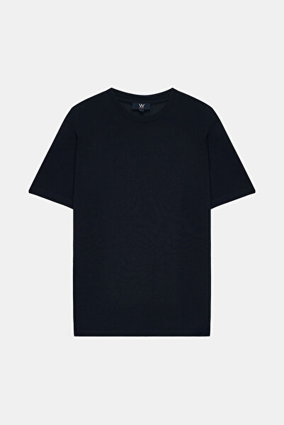 W Collection Dark Blue Crew Neck T-Shirt