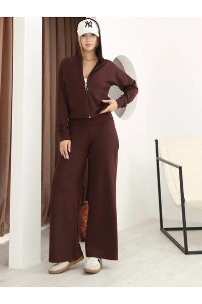 HSNGIYIM Hooded Bermuda Tracksuit Set