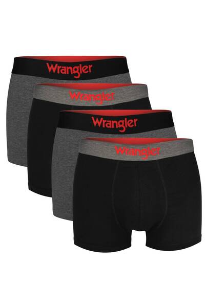 WRANGLER Men’s Boxer Shorts, Cotton, Set of 4