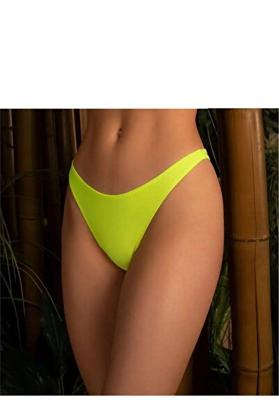 embody Women's swim thong briefs , neon yellow lm060