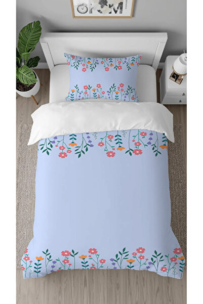 GREENDECOR Flori, simplu, albastru, violet, cu model, cu imprimeu design spec...