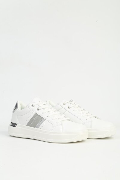 Benetton Women's White Silver Sports Shoes Imported Bni-12074
