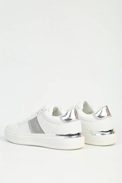 Benetton Women's White Silver Sports Shoes Imported Bni-12074