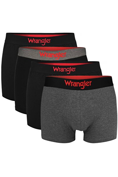 WRANGLER Men’s Boxer Shorts, Cotton, Set of 4