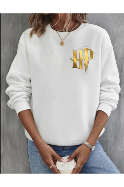 Tubinyoo سويت شيرت هاري بوتر HP مطبوع ذو الرقبة الدائرية ذو 3 خيوط