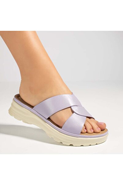 BMoD Papuci mov pentru femei cu talpă groasă MOD13359