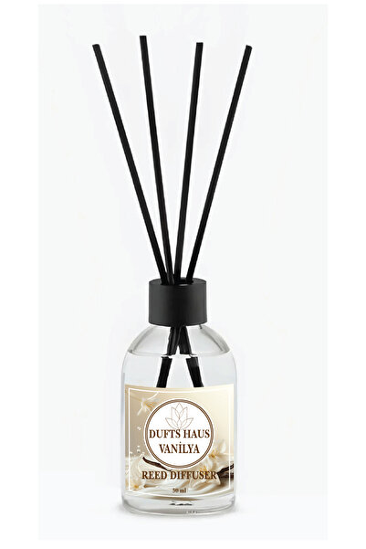 duftshaus Vanilya Çubuklu Oda Kokusu Esansiyel Uçucu Yağ Oda Kokuları Reed Diffuser Vanilla 50 ml