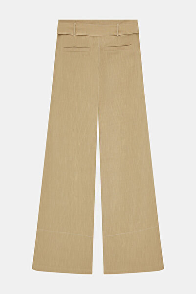 W Collection BEJ KETEN VİSKON PANTOLON