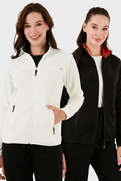 Lela εφαρμοστό Ζακέτα με φερμουάρ που δεν συρρικνώνεται, με τσέπες, πακέτο 2'li Polar POLAR 590