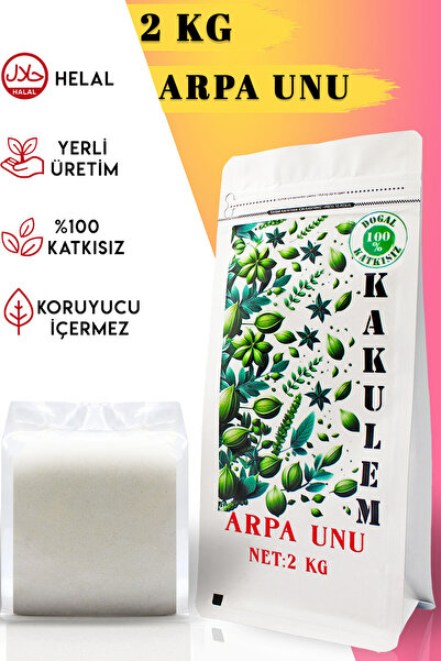 Kakulem SERTİFİKALI Ata Tohum Katkısız Arpa Unu 2 KG
