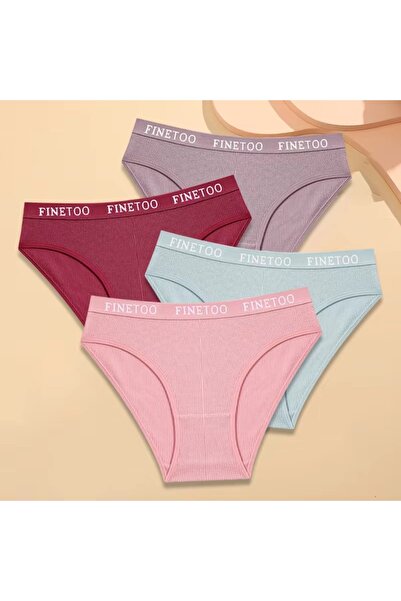PICADİLİ Set of 4 pairs of women's panties, CH089, Multicolor