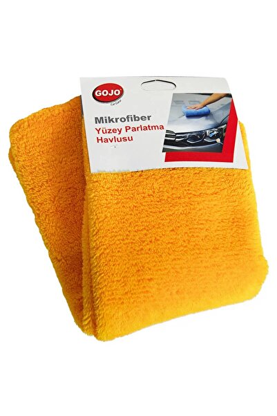 Gojo Mikrofiber Yüzey Parlatma Havlusu + Kurulama Havlusu+ Cam Bezi 3lü Set+ Lastik süngeri HEDİYE