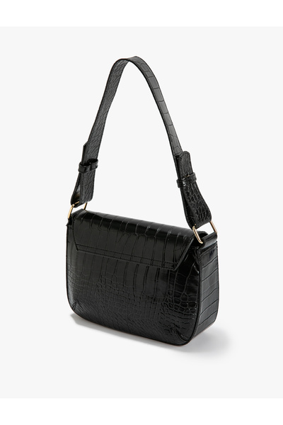 Koton Сумка через плече зі штучної шкіри з кришкою під крокодилячу шкіру