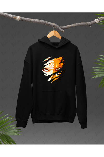 Nulivez هوديي كبير الحجم للجنسين مطبوع بتصميم أنيمي ناروتو، عالي الجودة