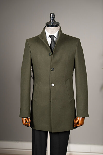 Terzi Ayhan Classics Ανδρικό παλτό Hakim Yaka Wool Blended εφαρμοστό