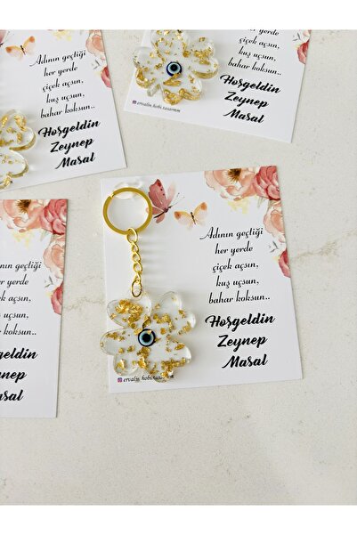 Ervalin Hobi Tasarım Yonca anahtarlık (15 adet)