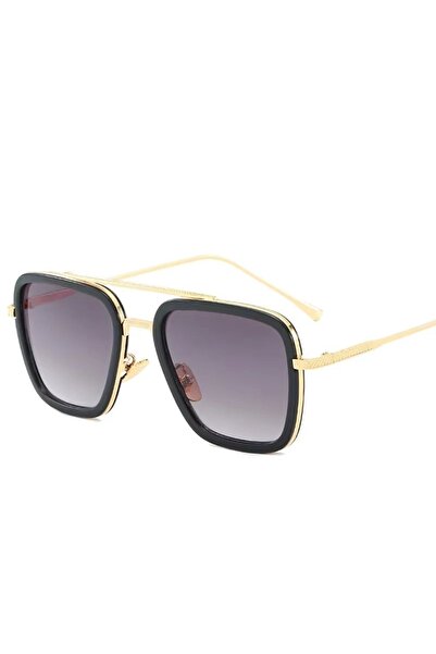 PICADİLİ Ochelari de soare unisex, SG165, Gri/Auriu