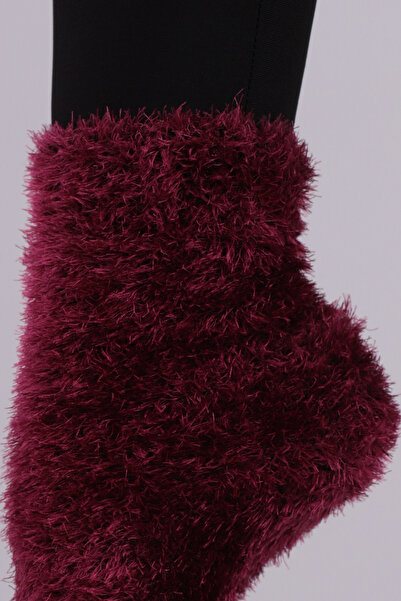 armonika Women's Fuchsia Thick Puffer Socks Arm-20K094011