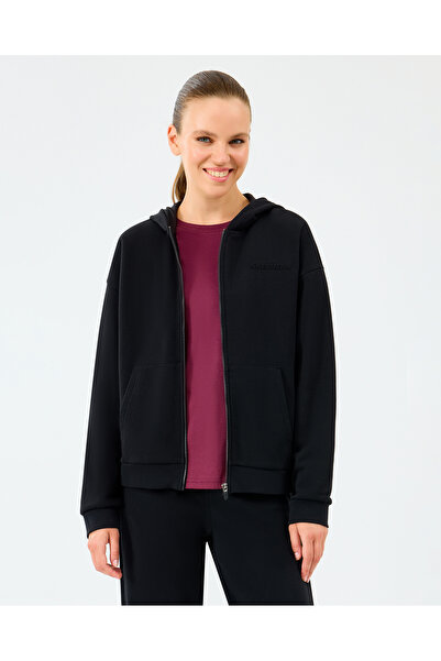 SKECHERS W Essential Full Zip Sweatshirt Women's Black Sweatshirt S2610016-3817