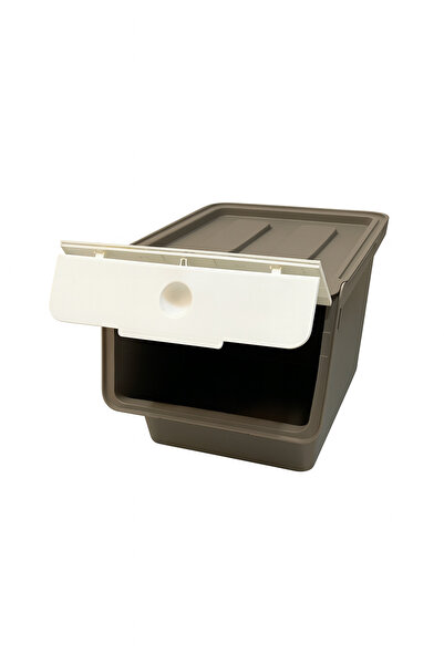 EVONİTA 13 L Kapaklı Küçük Boy Çok Amaçlı Plastik Saklama Kutusu – Mutfak Banyo Dolap İçi Organizer