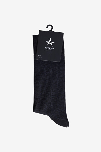 ALTINYILDIZ CLASSICS Мъжки черни чорапи с мека текстура и шарки