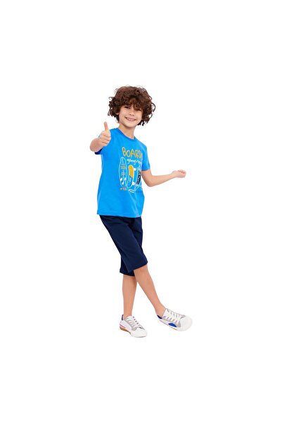 Rolypoly Blue Boy's Capri Suit