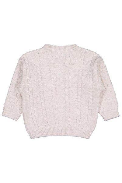 Civil Girls سترة مضفرة للشعر من عمر 2-5 سنوات - بيج من عمر 3-4 سنوات