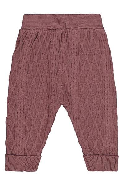 Civil Baby Örgülü Triko 6-18 Ay Eşofman Altı - Kahverengi 6-9 Ay