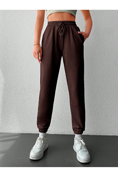 Miyalon Γυναικείο φούτερ Jogger Elastic Leg σε γκρι χρώμα