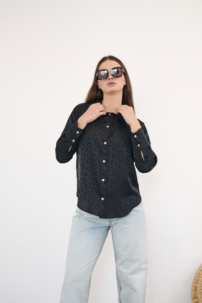 markazzi Cămașă din satin cu model