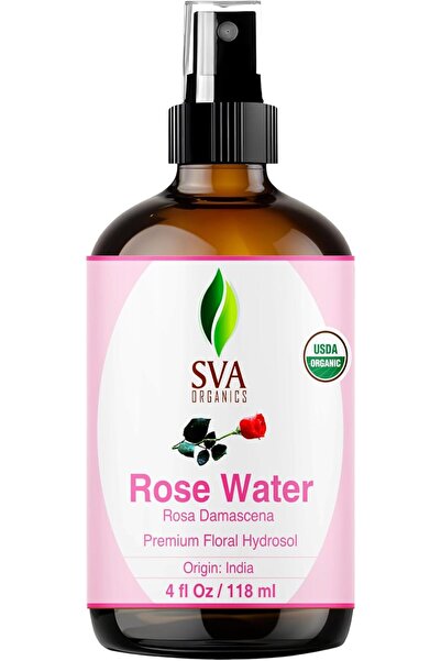 Organic ماء تونر الوجه من وزارة الزراعة الأمريكية (118 مل) 4 أونصة - طبيعي نق...