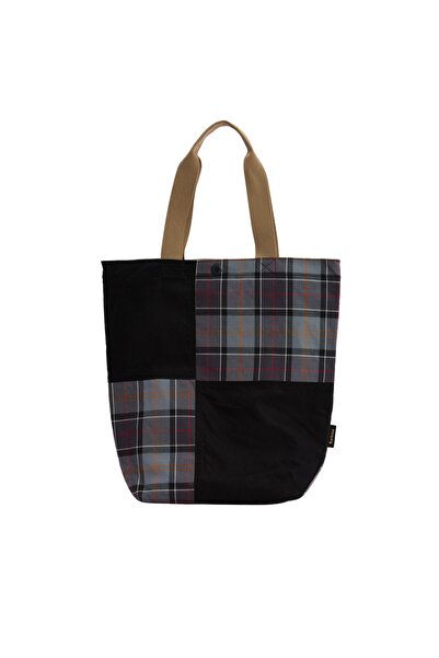 Barbour Transport Pachtwork Tote Çanta BK11 Black