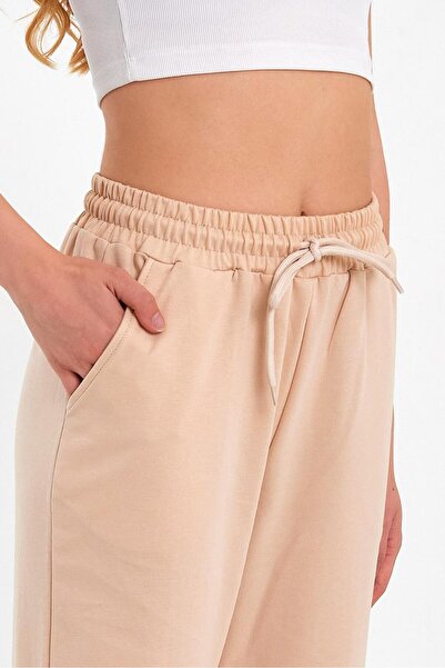 Miyalon Γυναικείο φούτερ Jogger Elastic Leg σε γκρι χρώμα