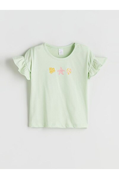 LC Waikiki Crew Neck Patterned Baby Girl Blouse 2-Pack