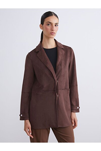 LC Waikiki Women's Suede Blazer Jacket