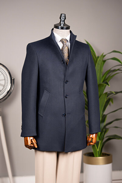 Terzi Ayhan Classics Суддя Яка Вовняна суміш Slim Fit Чоловічий пальто