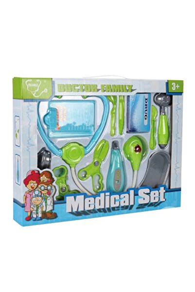 TEGOLE Set de joaca trusa doctor Family Albastru