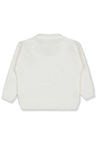 Civil Girls Plain Sweater for Ages 2-5 - Ecru for Ages 3-4