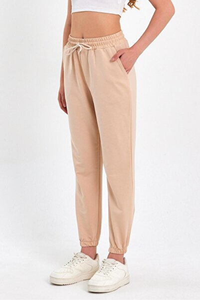 Miyalon Γυναικείο φούτερ Jogger Elastic Leg σε γκρι χρώμα