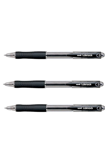 UNİ-BALL Uniball Laknock Micro (0.5) Mechanical Ballpoint Pen Black (3 Pcs)