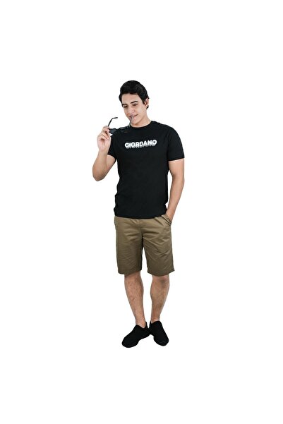 Giordano Men's Cotton Signature Print Tee