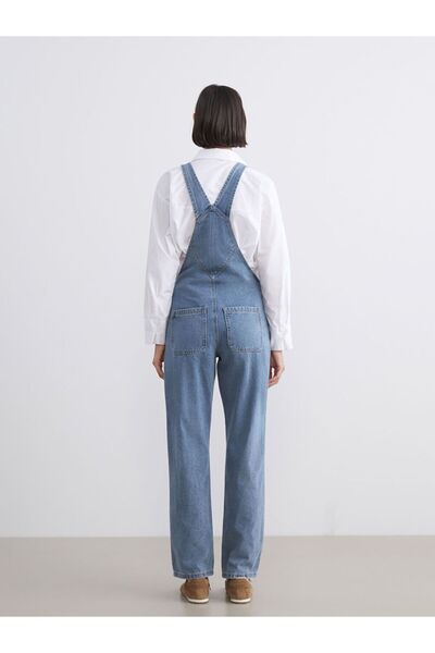 LC Waikiki Kare Yaka Kadın Jean Salopet