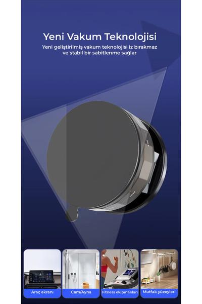 Qozie N52 Güçlü Mıknatıslı Katlanabilir 360° Döner Telefon Tutucu