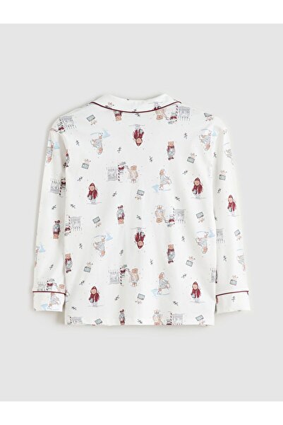 LC Waikiki Shirt Collar Christmas Themed Women's Pajamas Set