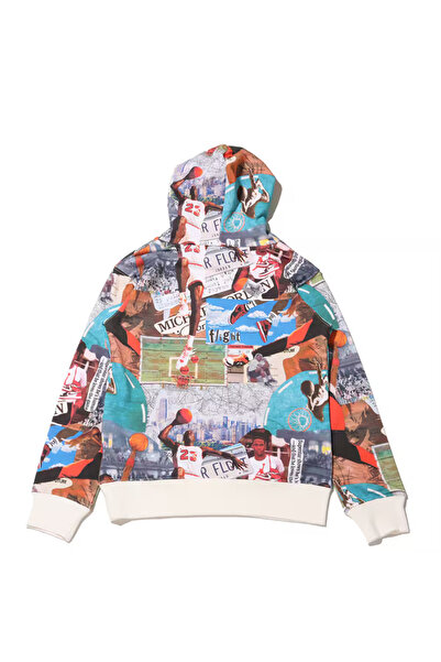 Nike Детска суитшърт с качулка и шарка „Йордания“ 95D396